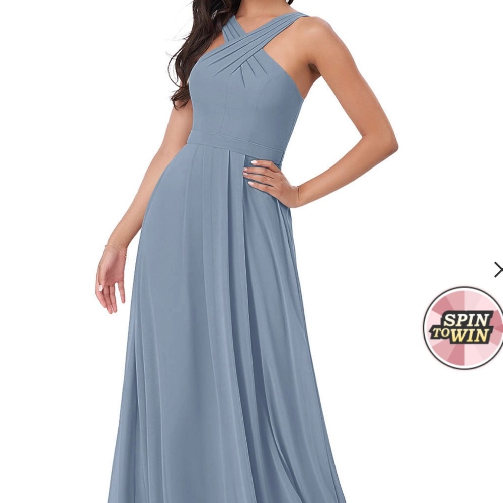 AZAZIE Dixie Dress in Dusty Blue Size 4